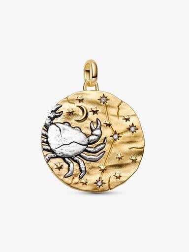 Duży medalion ze znakiem zodiaku Rak