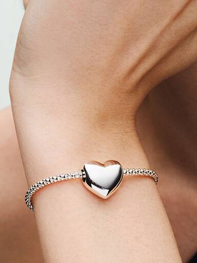 Duży charms Serce Be Love do grawerowania