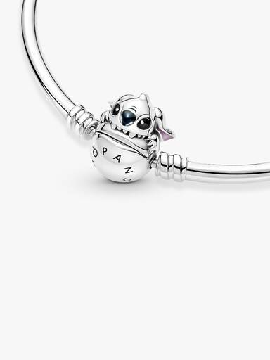 Bransoletka typu bangle Pandora Moments z Gryzącym Stichem od Disneya