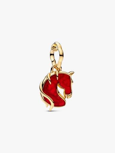 Charms-zawieszka ze szkła Murano Ognisty koń