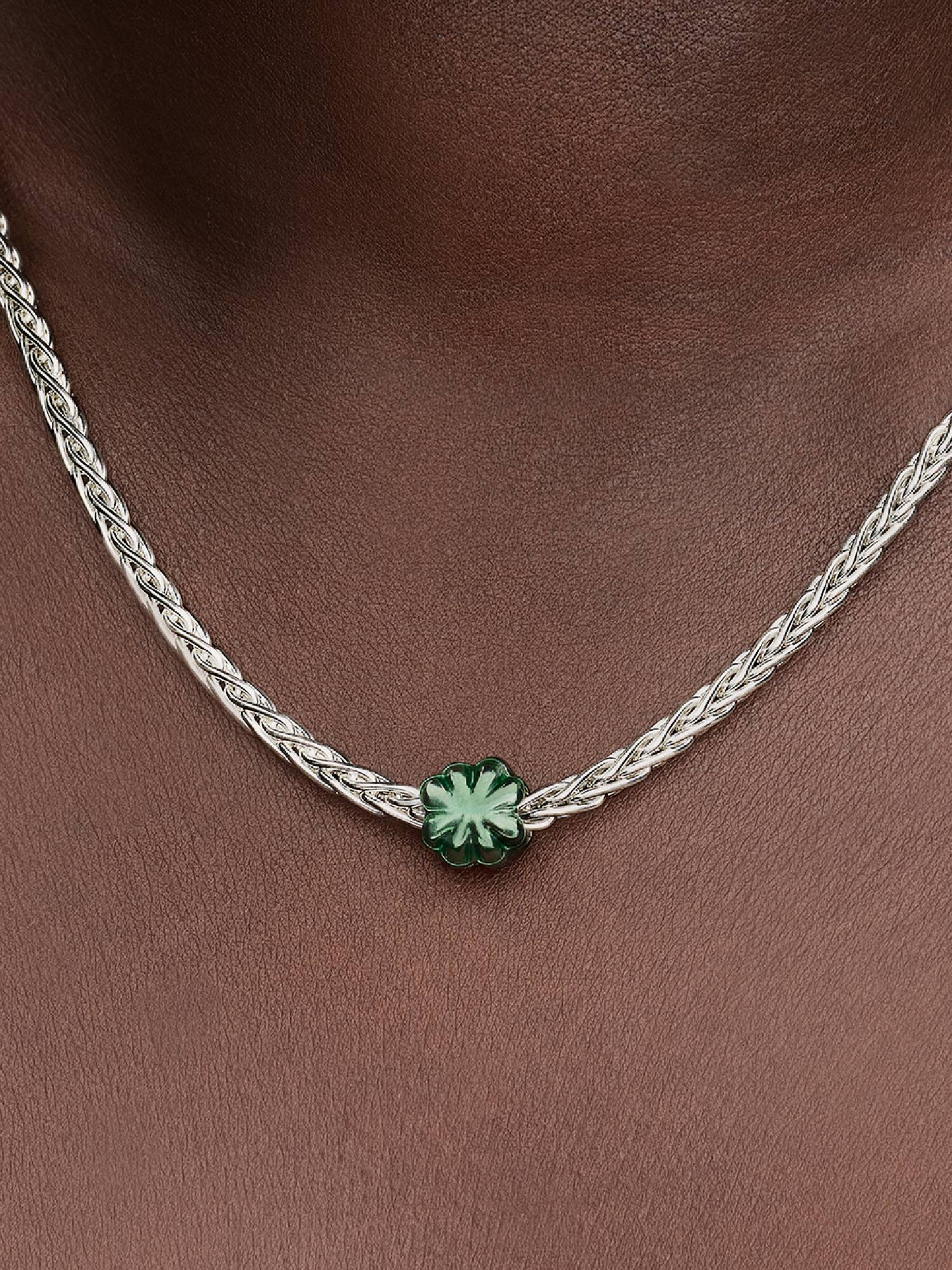 Mały charms Zielona koniczynka