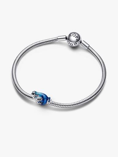 Charms Niebieski metaliczny gekon
