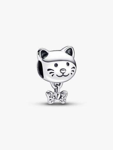 Charms Kotek z kokardką