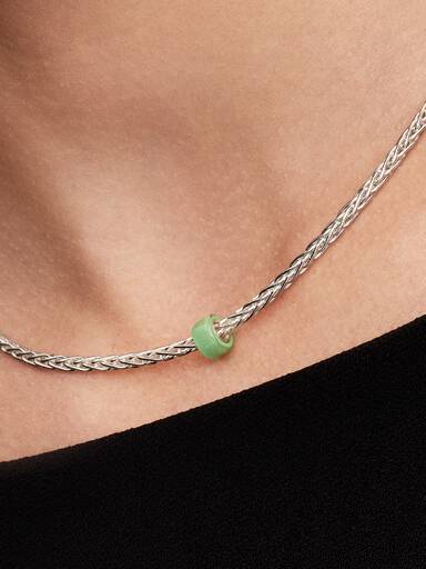 Mały charms Zielone szkło Murano