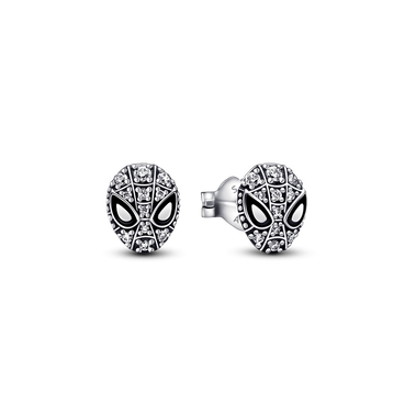 Marvel, Kolczyki sztyfty Maska Spider-Mana wysadzana kamieniami