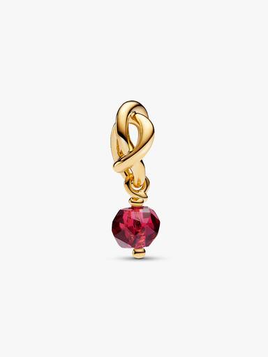 Charms-zawieszka Czerwony symbol wieczności