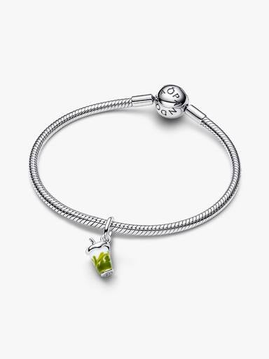 Charms-zawieszka ze szkła Murano Mrożona matcha latte