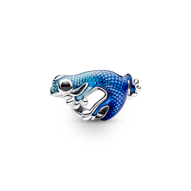 Charms Niebieski metaliczny gekon