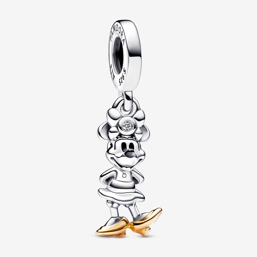 Disney 100 Charms-zawieszka Myszka Minnie z 0.009 karatowym diamentem syntetycznym image number 0