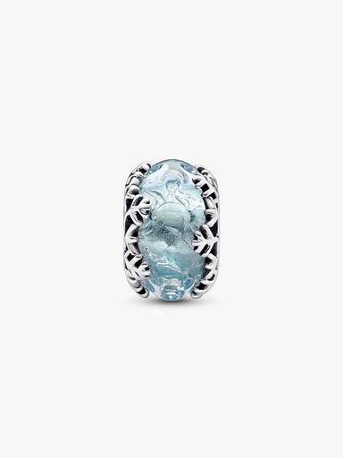 Charms Murano Błękitny płatek śniegu