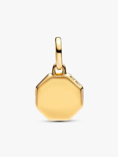 Mały niebieski charms-medalion do grawerowania