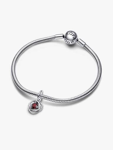 Charms-zawieszka Czerwony symbol wieczności