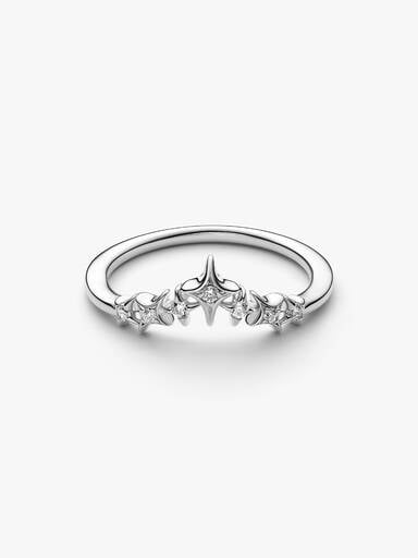 Pierścionek Gwiezdna tiara, Platerowane platyną