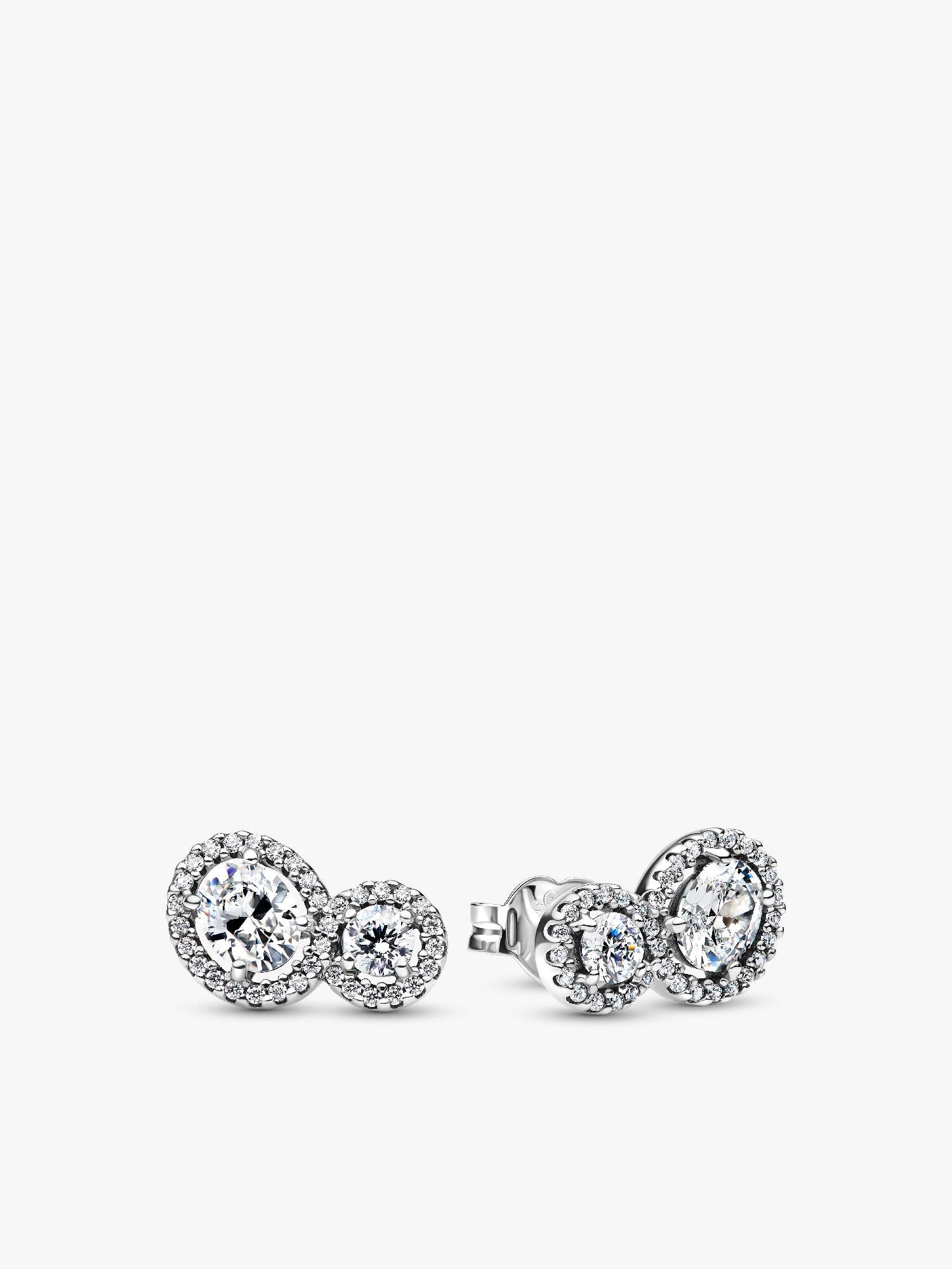 Kolczyki sztyfty z dwoma złączonymi kamieniami