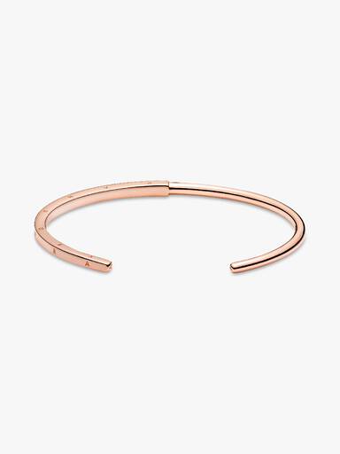 Otwarta bransoletka bangle Pandora Signature I-D