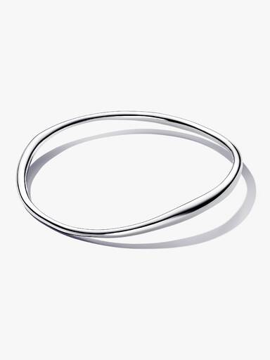 Bransoletka bangle o organicznym kształcie