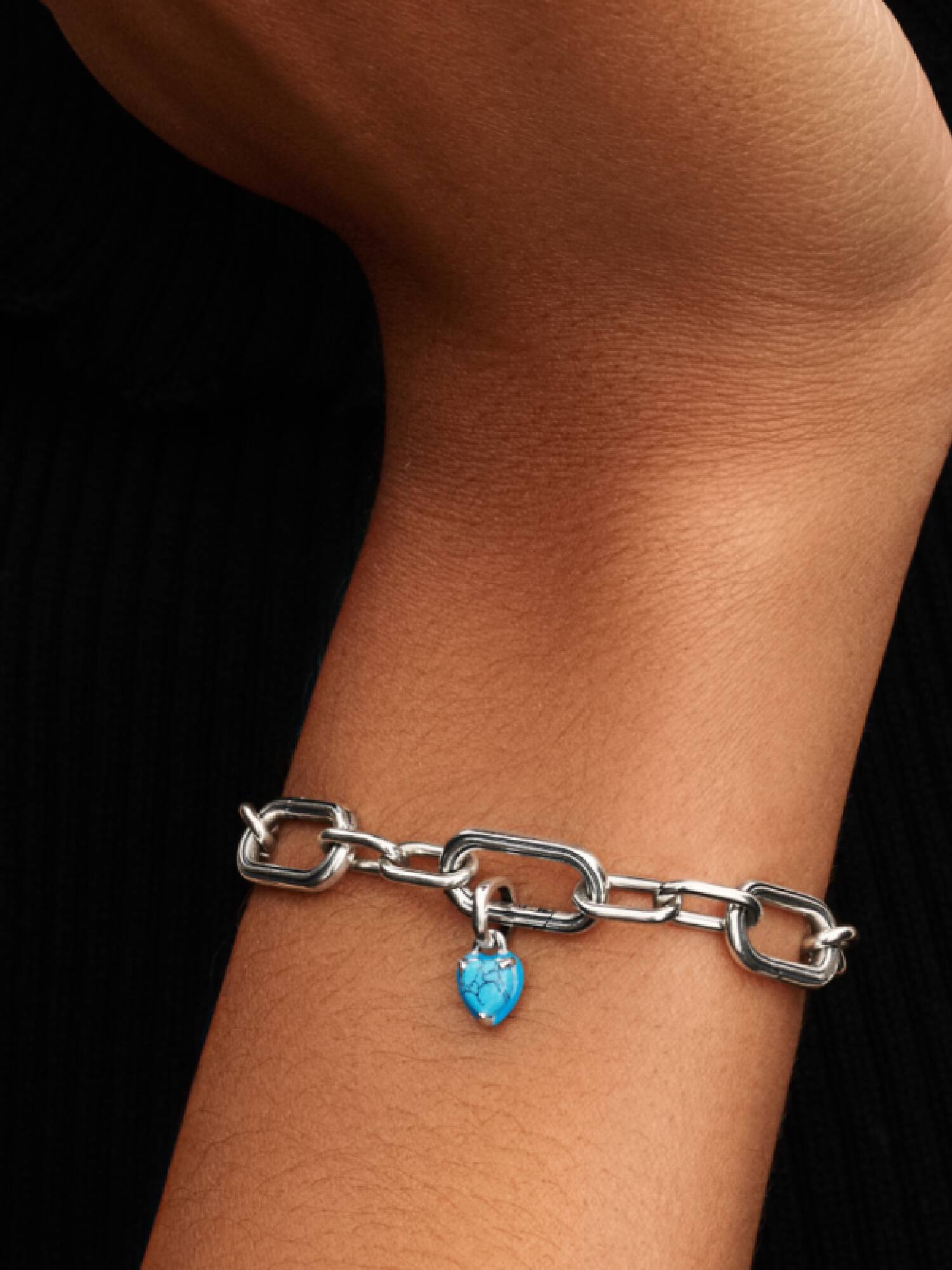 Mały charms-zawieszka Turkusowe serce
