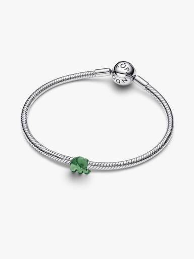 Mały charms Zielony słonik