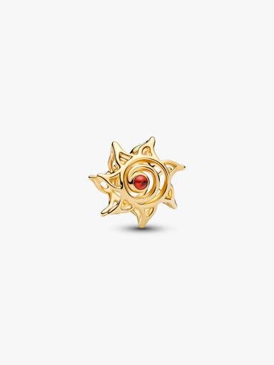 Ażurowy charms Słońce