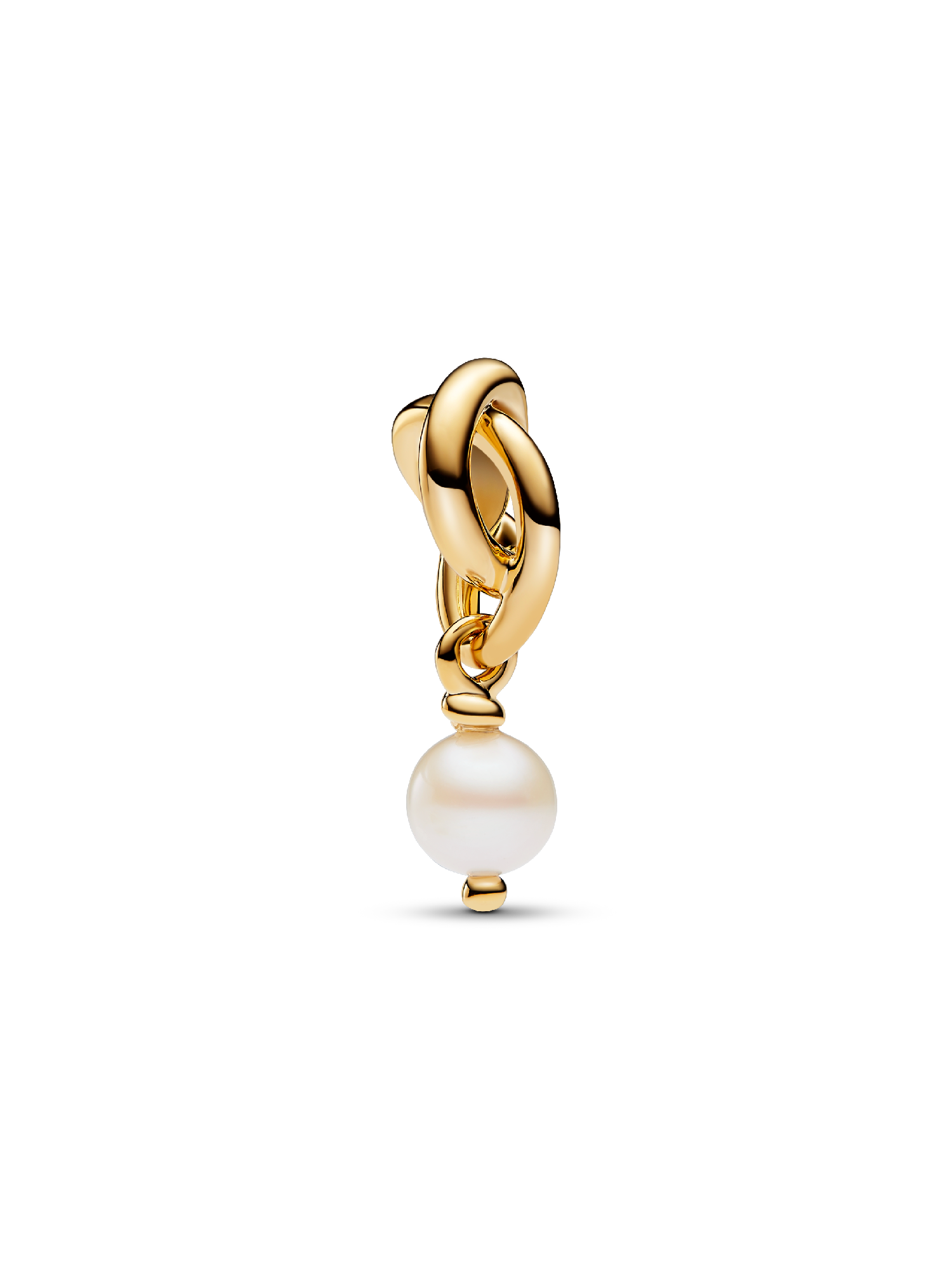 Charms-zawieszka Symbol wieczności z obrobioną perłą hodowaną