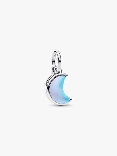 Podwójny charms-zawieszka z półksiężycem