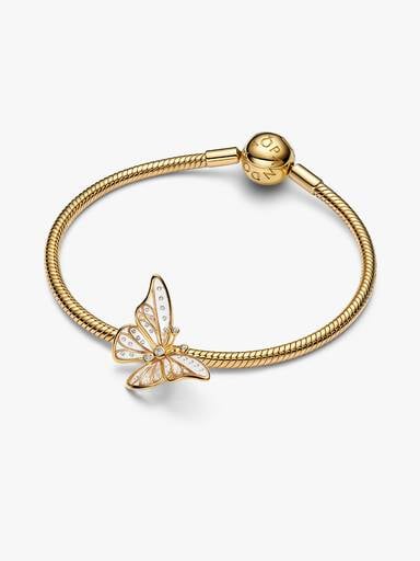 Duży charms Ażurowy motyl