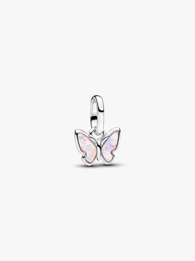 Mały charms-zawieszka Różowy motyl