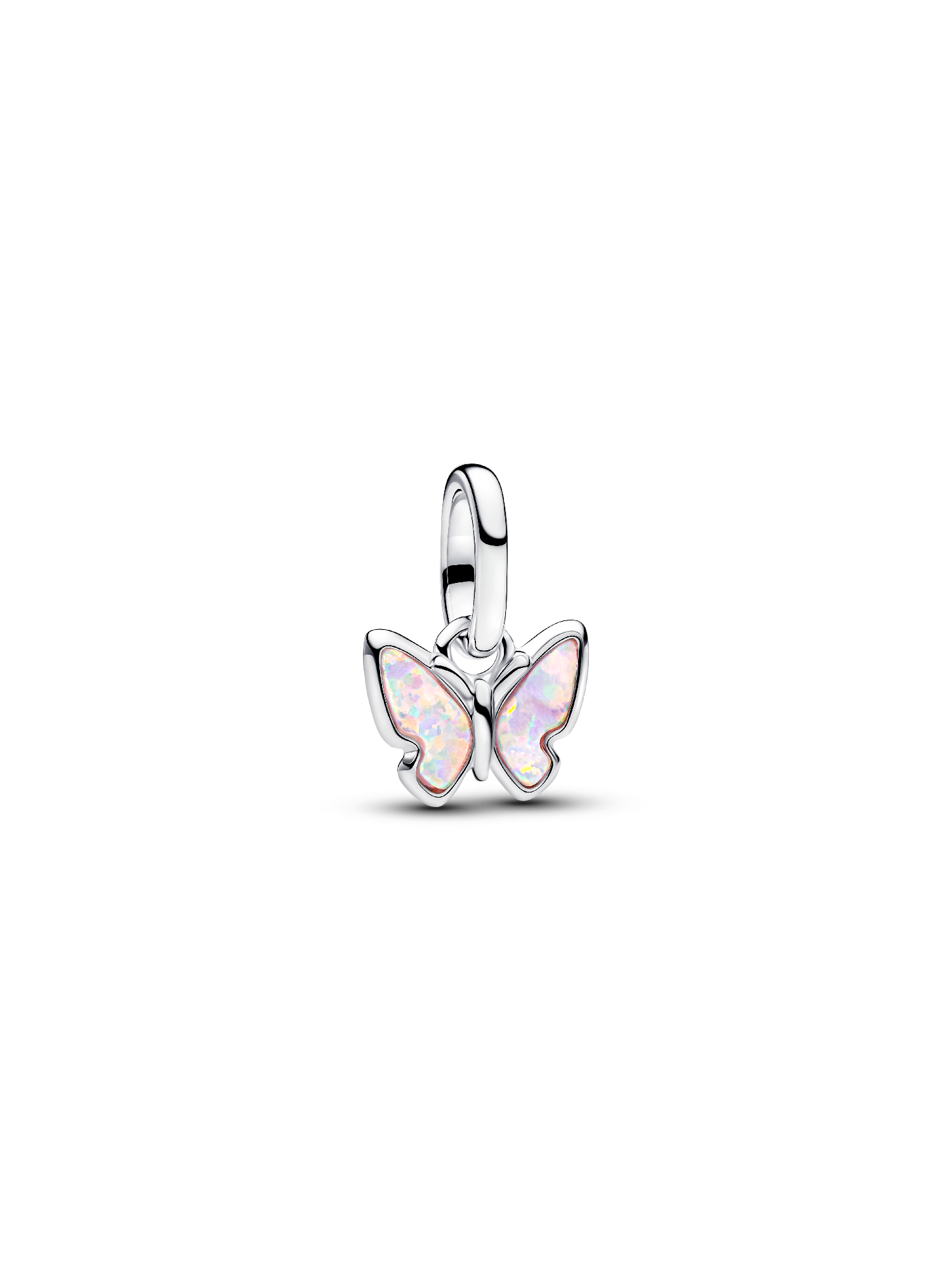 Mały charms-zawieszka Różowy motyl