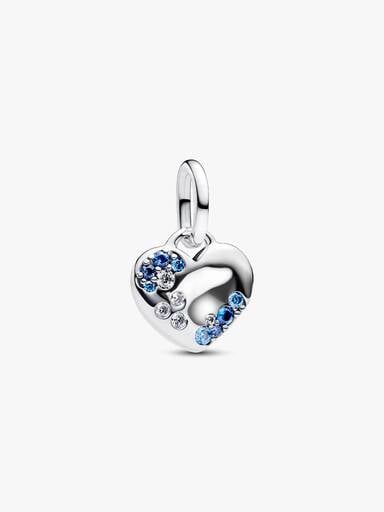 Błękitny błyszczący charms