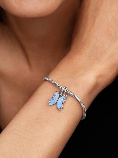Rozdzielany charms-zawieszka Motyl