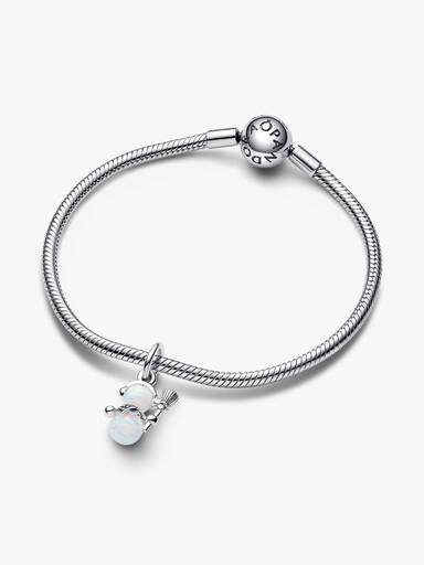 Charms-zawieszka Opalowy bałwan