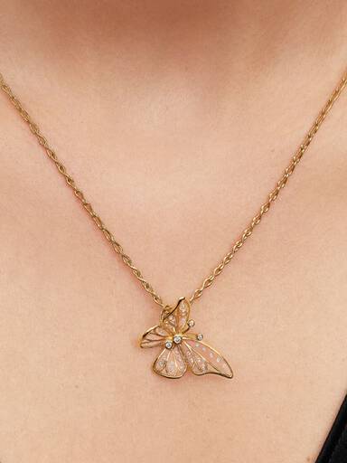Duży charms Ażurowy motyl