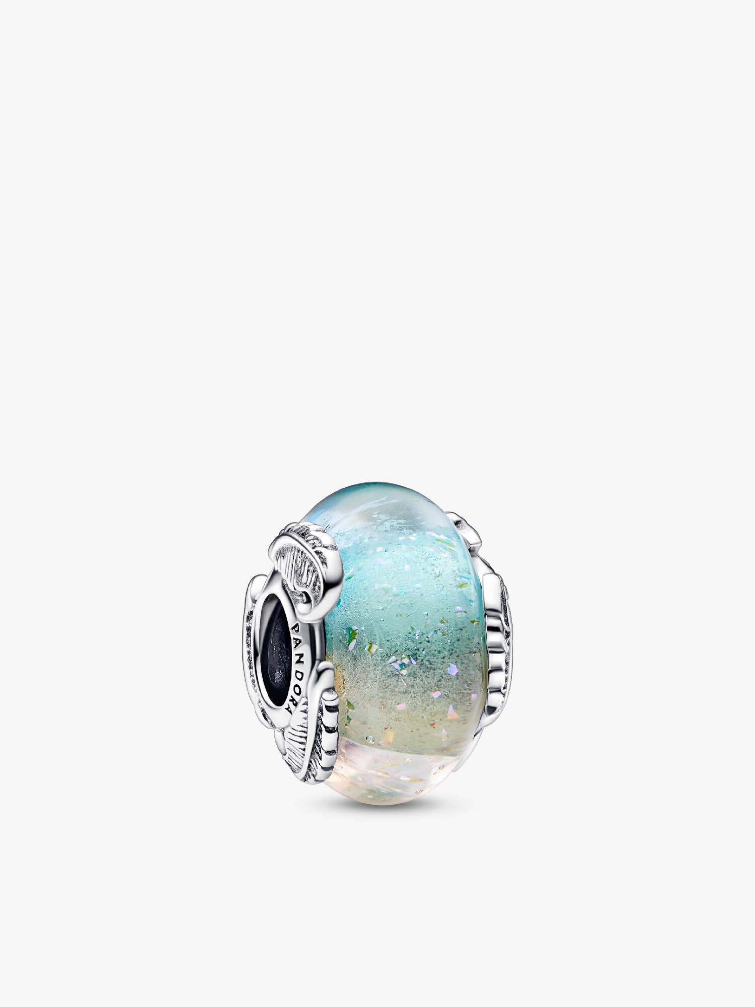 Charms z wielokolorowego szkła Murano Zakrzywione pióro
