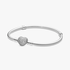 Bransoletka o splocie wężykowym z lśniącym sercem Bransoletka o splocie wężykowym z lśniącym sercem