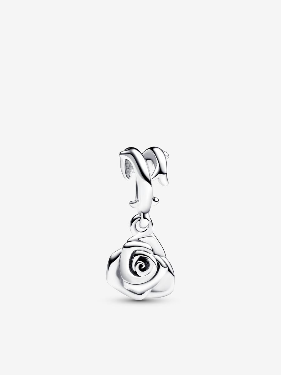 Rose in Bloom Dangle Charm