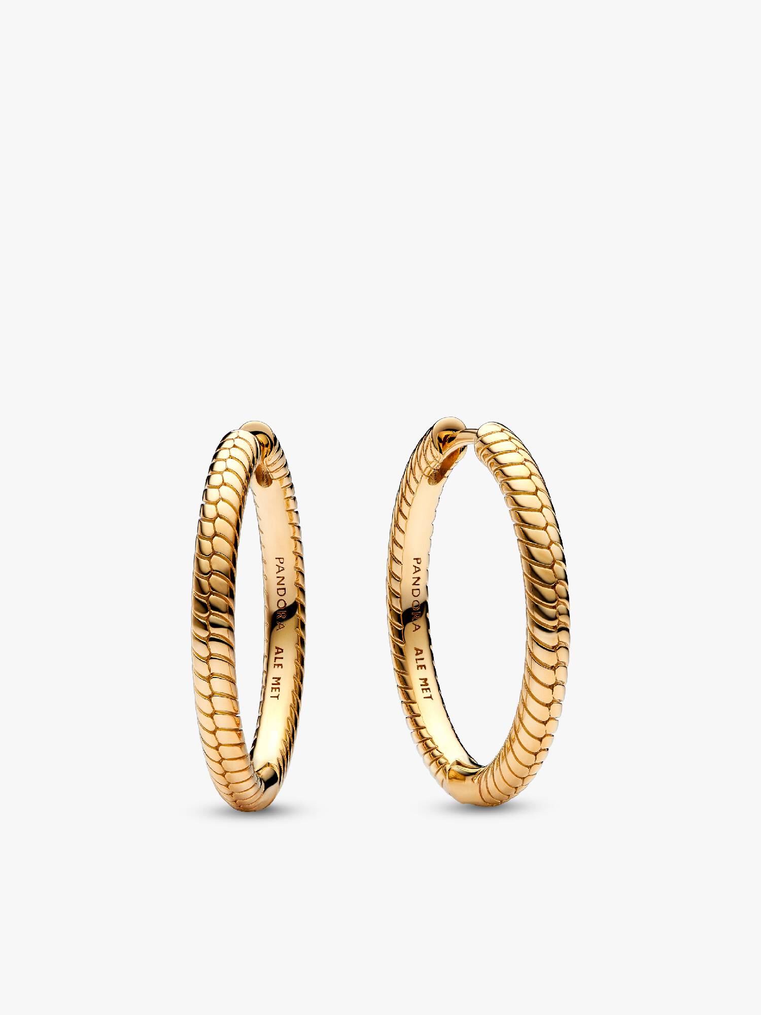Kolczyki obręcze Pandora Moments Charm