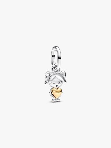 Charms-zawieszka Roześmiana dziewczynka