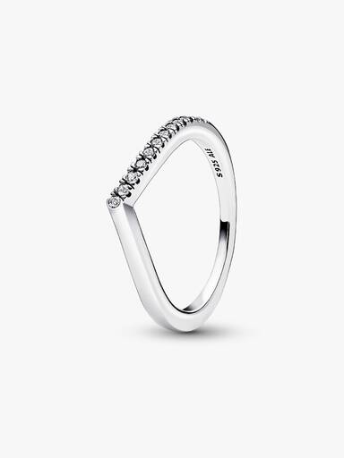 Półbłyszczący pierścionek Pandora Timeless Wish