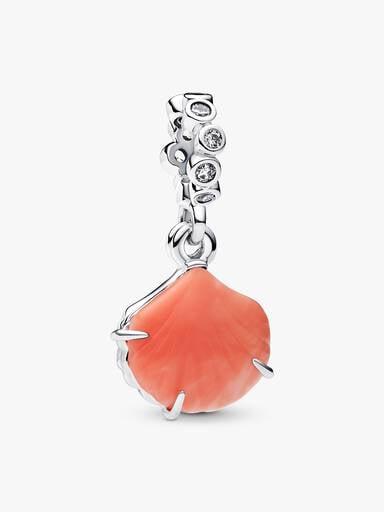 Podwójny charms-zawieszka Koralowa muszla