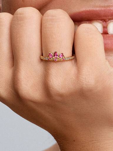 Pierścionek Disney Tiara Księżniczki Roszpunki