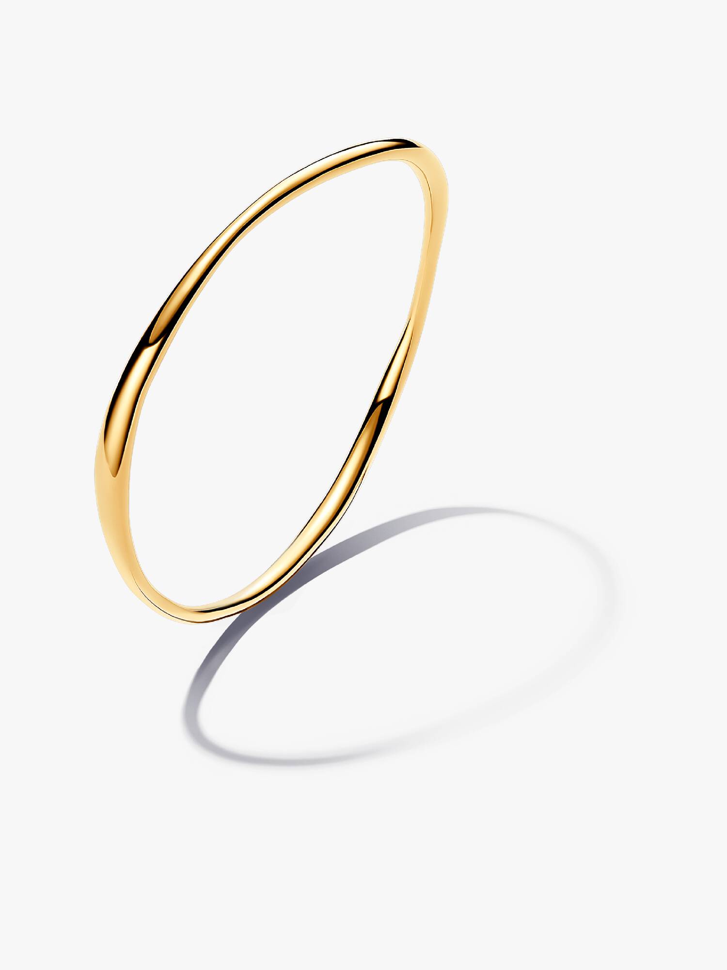 Bransoletka bangle o organicznym kształcie