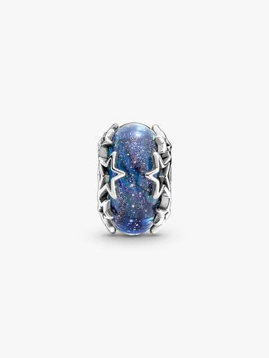 Charms Murano Błękitna galaktyka i gwiazda