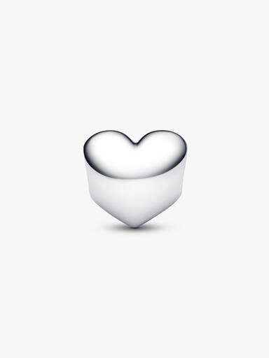 Charms do grawerowania w kształcie serca z niebieskim kamieniem