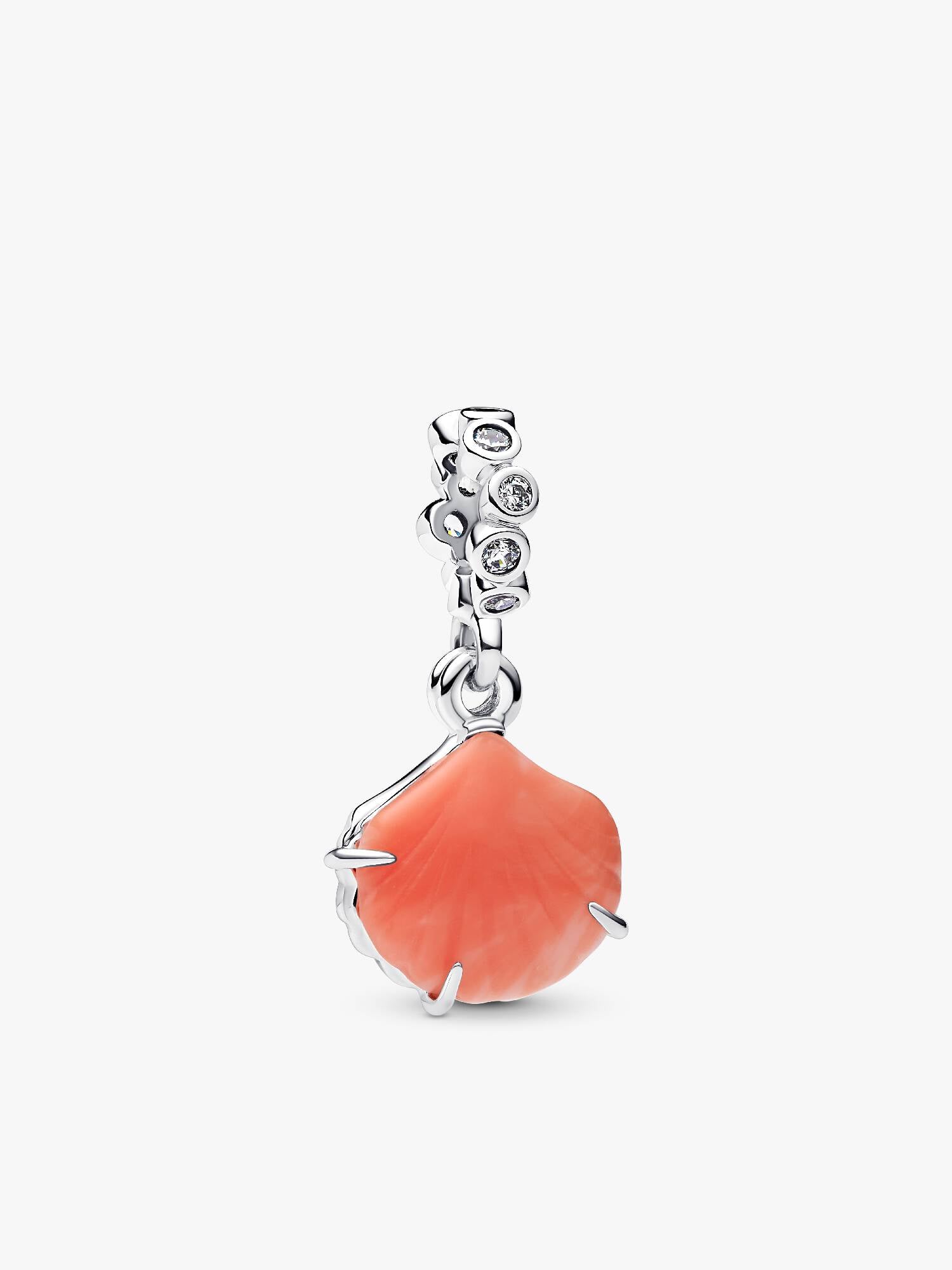 Podwójny charms-zawieszka Koralowa muszla