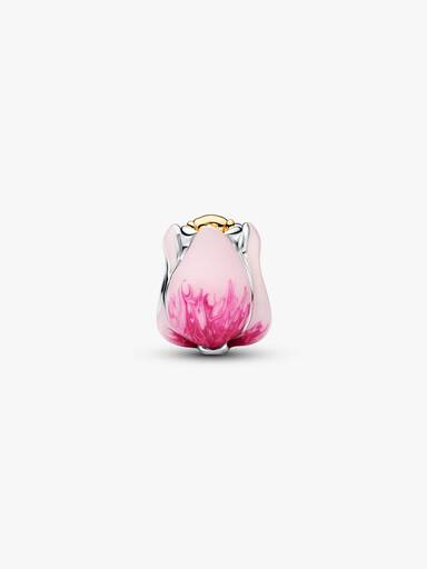 Charms Różowy tulipan