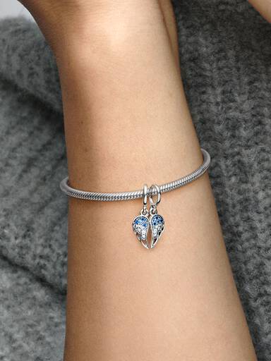 Rozdzielany charms-zawieszka Skrzydła anioła