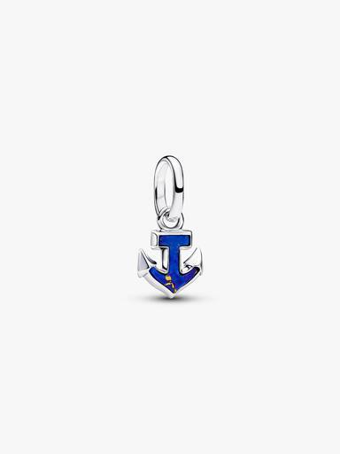 Mały charms-zawieszka Niebieska kotwica