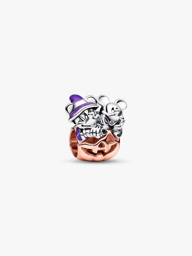 Charms Disney z Myszkami Miki i Minnie w dyni na Halloween