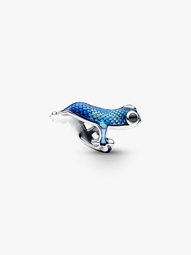 Charms Niebieski metaliczny gekon