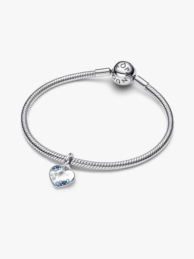 Błękitny błyszczący charms